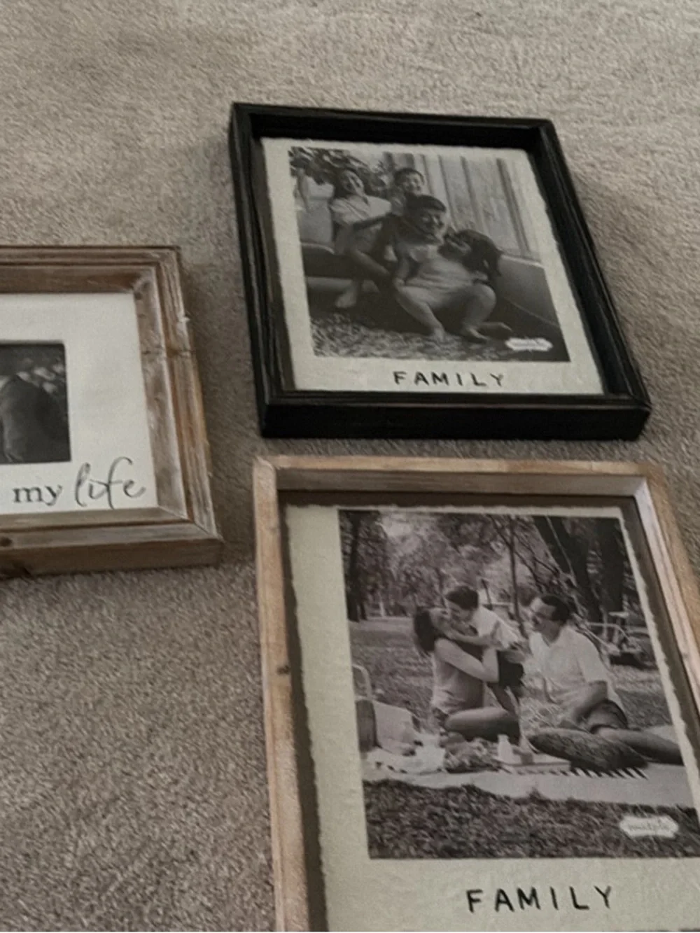 Mud Pie Black Wood Wall Frame - Classic Family Accent